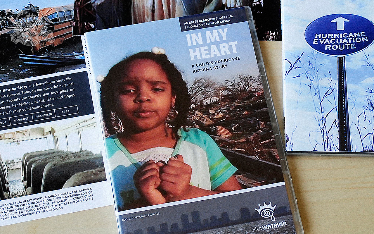 In My Heart, Heaven Come Down, Hurricane Katrina, packaging design, logo design, DVD packaging